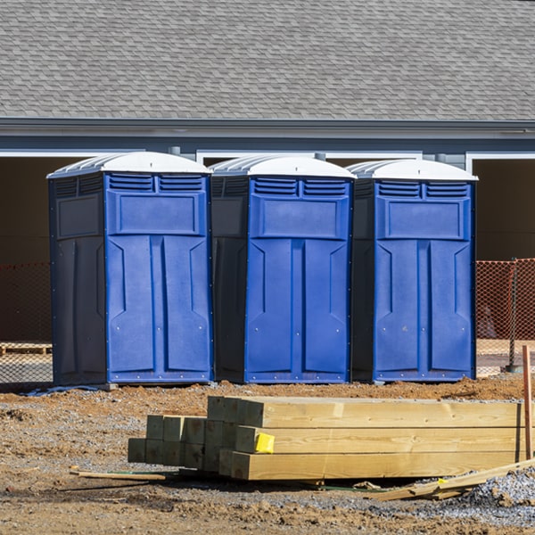 how do you dispose of waste after the portable restrooms have been emptied in Cedarville